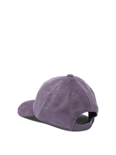 Carhartt Wip Purple Cotton Hat In Gray