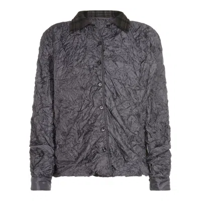 Maison Margiela Dark Grey Wool Casual Jacket In Gray
