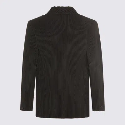 Issey Miyake Jackets Blacks And Greys In Black