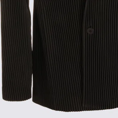 Issey Miyake Jackets Blacks And Greys In Black