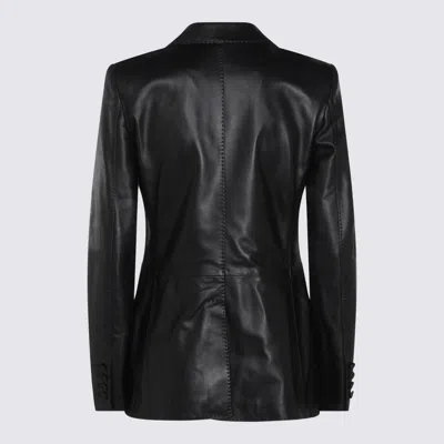 Tagliatore Single Breasted Blazer Notched Lapels Pockets In Black