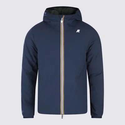 K-way Blue Jack St Warm Double Casual Jacket In Blue