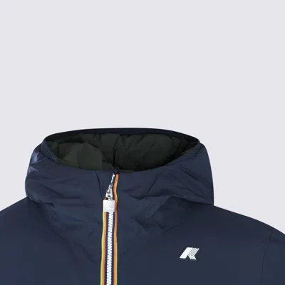 K-way Blue Jack St Warm Double Casual Jacket In Blue
