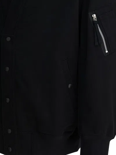 Comme Des Garçons Homme Deux Knitwear With Ribbed Cuffs And Hem In Black