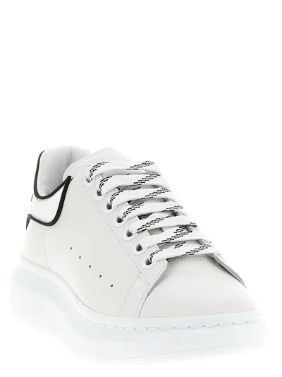 Alexander Mcqueen Leather Chunky Sneakers In White