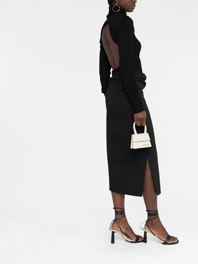 Jacquemus Le Chiquito Leather Handbag In Neutral