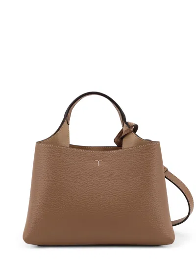 Tod's Leather Shoulder Bag In Brown