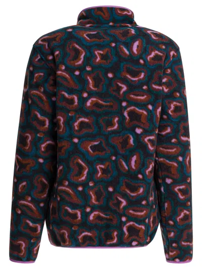Patagonia Lightweight Synchilla Snap-t Fleece Jackets And Coats Purple In Multi