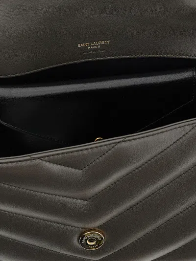 Saint Laurent Loulou Shoulder Bags Brown In Brown