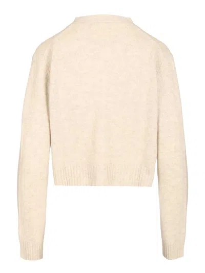 Lisa Yang Marion Cardigan Knitwear White In Multi