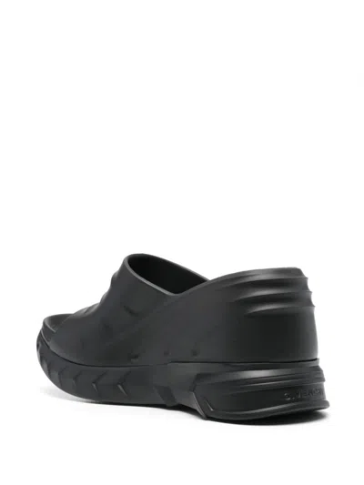 Givenchy Marshmallow Rubber Mules In Black