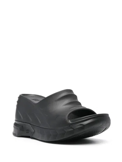 Givenchy Marshmallow Rubber Mules In Black