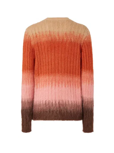 Fendi Mohair And Wool Blend Sweater In Animal Print