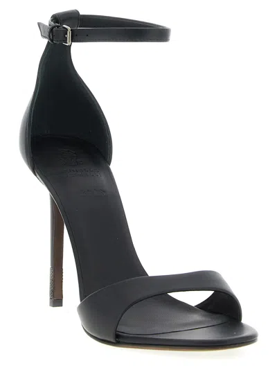 Brunello Cucinelli Monile Sandals Black In Black