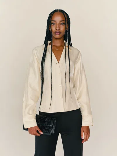 Reformation Nico Shirt In Neutral