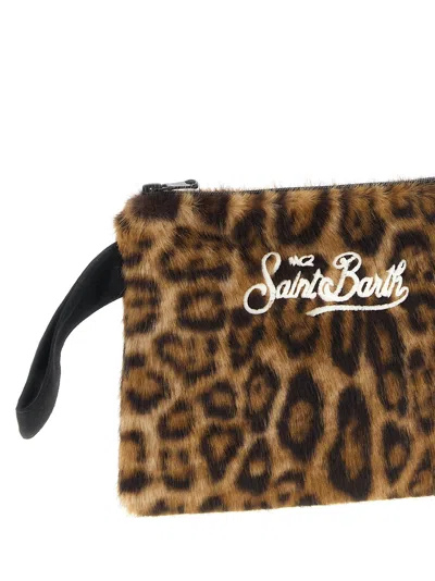 Mc2 Saint Barth Pareasy Clutch Brown In Orange