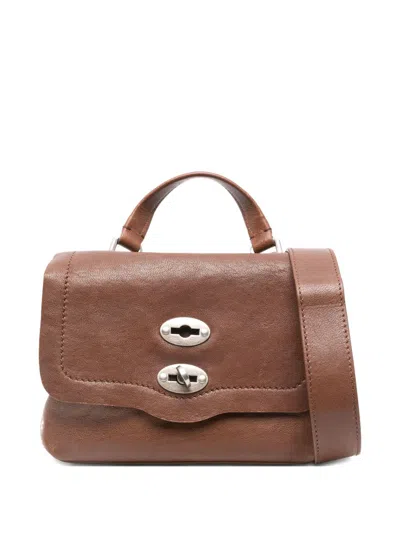 Zanellato Mini Leather Handbag Adjustable Strap In Brown