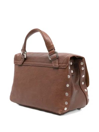 Zanellato Mini Leather Handbag Adjustable Strap In Brown
