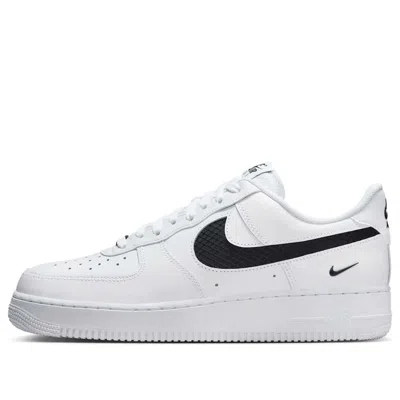 Nike Air Force 1 Low Nylon Swoosh 'white Black' In Multi