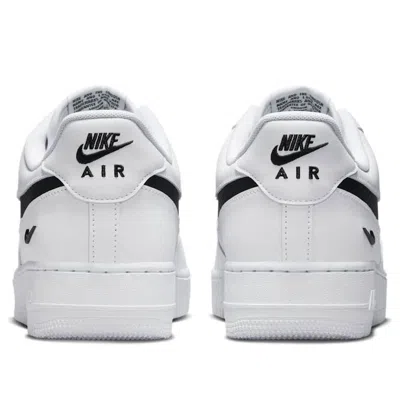 Nike Air Force 1 Low Nylon Swoosh 'white Black' In Multi