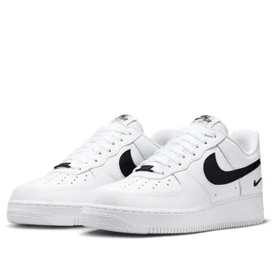 Nike Air Force 1 Low Nylon Swoosh 'white Black' In Multi