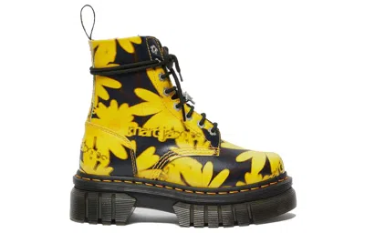 Dr. Martens (wmns)  Audrick X Heaven By Marc Jacobs Daisy Platform Boots 'black Yellow' In Multi