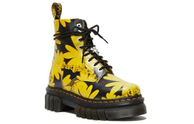 Dr. Martens (wmns)  Audrick X Heaven By Marc Jacobs Daisy Platform Boots 'black Yellow' In Multi