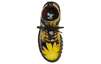 Dr. Martens (wmns)  Audrick X Heaven By Marc Jacobs Daisy Platform Boots 'black Yellow' In Multi