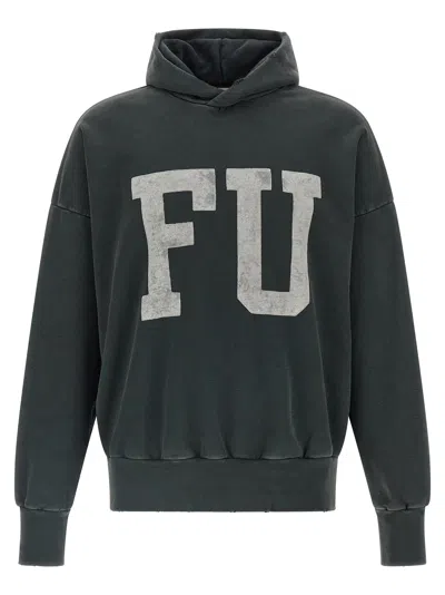 Fear Of God Qualified Printed Cotton-jersey Hoodie In Black