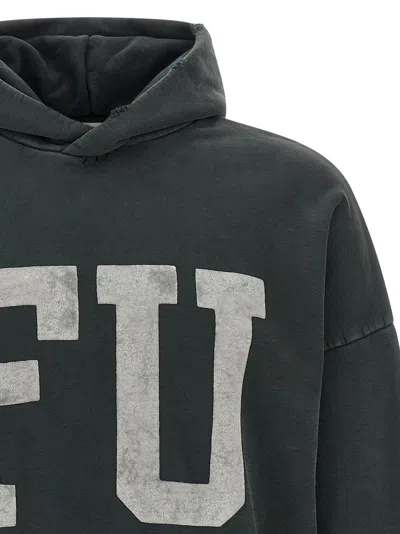 Fear Of God Qualified Printed Cotton-jersey Hoodie In Black