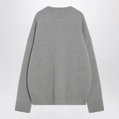 Ami Alexandre Mattiussi Ami Paris Grey Wool Cardigan Ami De Coeur Men In Gray