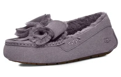 Ugg (wmns)  Ansley Bow Slippers 'purple' In Gray