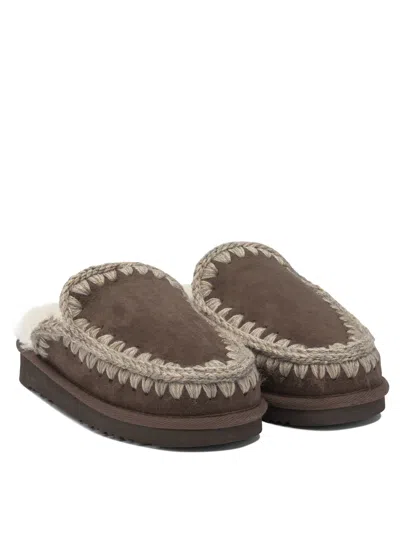 Mou Sandals Brown In Animal Print