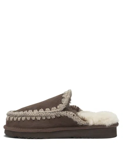 Mou Sandals Brown In Animal Print