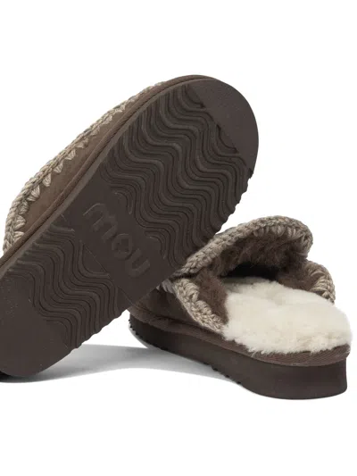 Mou Sandals Brown In Animal Print