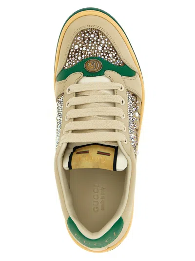Gucci Screener Sneakers Multicolor In Animal Print
