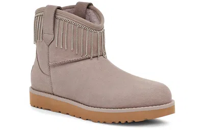 Ugg (wmns)  Classic Mini Fringe 'grey' In Gray