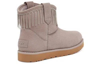 Ugg (wmns)  Classic Mini Fringe 'grey' In Gray
