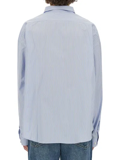 Givenchy Men Shirt With Pocket In Blue