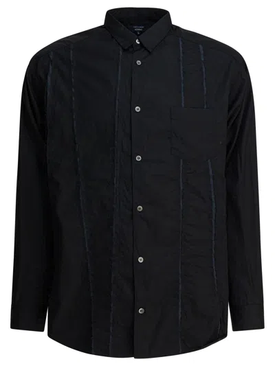 Comme Des Garçons Homme Deux Button-down Long Sleeve Shirt Featuring Pocket In Black