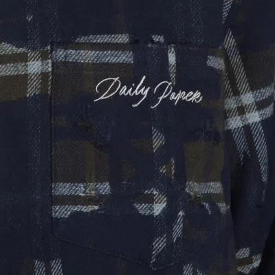 Daily Paper Uomo Shirts Sky Captain Blue In Multi
