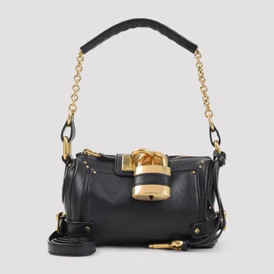 Chloé Black Leather Small Paddington Shoulder Bag