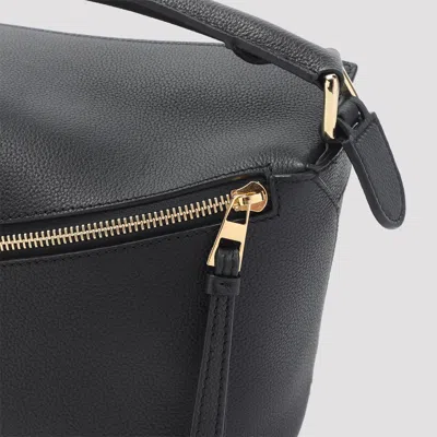 Loewe Structured Geometric Handbag In Smooth Calfskin Leather In Orange