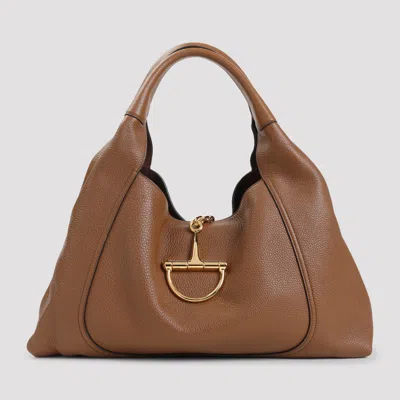 Gucci Softbit Shoulder Bag Women In Brown