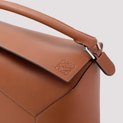 Loewe Large Puzzle Bag In Classic Calfskin In Brown