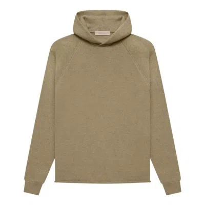 Essentials Fear Of God  Knit Hoodie 'oak' In Neutral