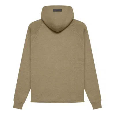Essentials Fear Of God  Knit Hoodie 'oak' In Neutral
