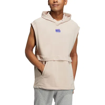 Adidas Originals (wmns) Adidas Neo Studio Lounge Hooded Tee 'beige' In Neutral