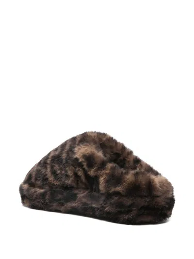 Ap Paris Misha Leopard Slippers In Multi