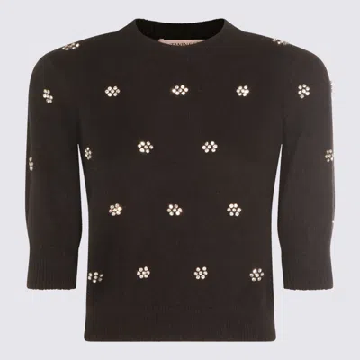 Twinset Sweaters Blacks And Greys In Brown